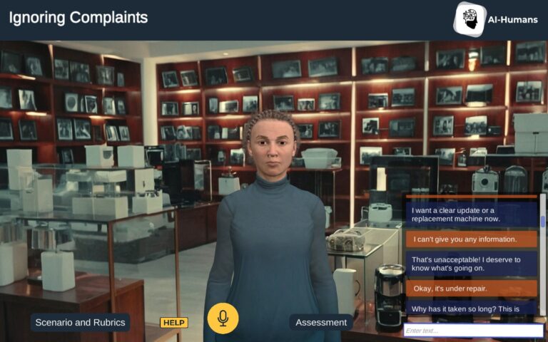 Immersive learning in virtual training for real-world skill development